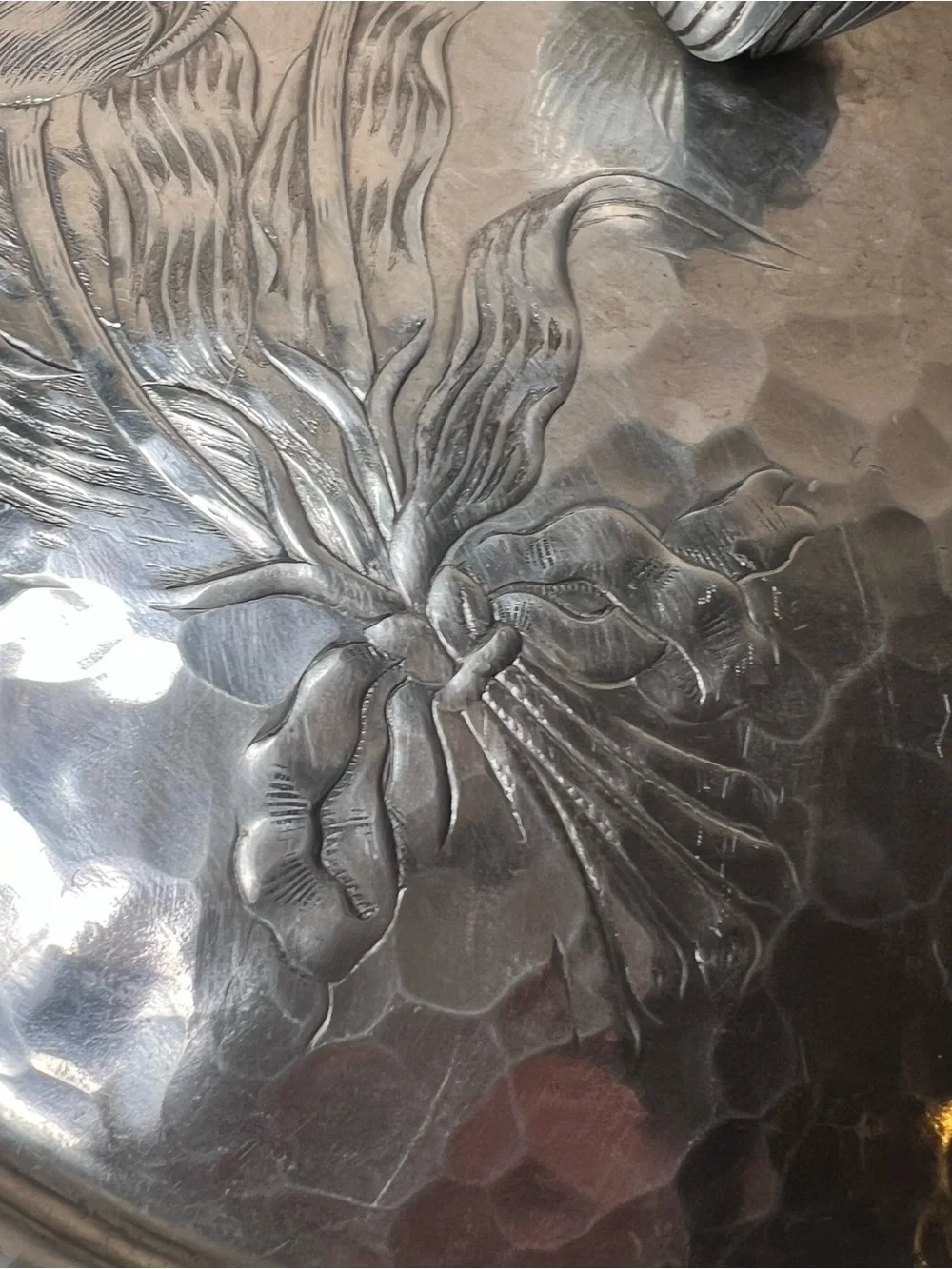 Vintage 1940s Wilton Mount Tulip Covered Aluminum Bowl